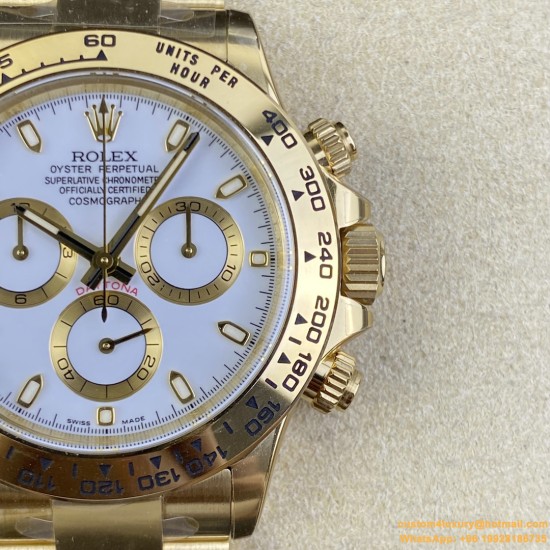 Daytona 116508 40mm YG/YG White/Stk Clean DD4130