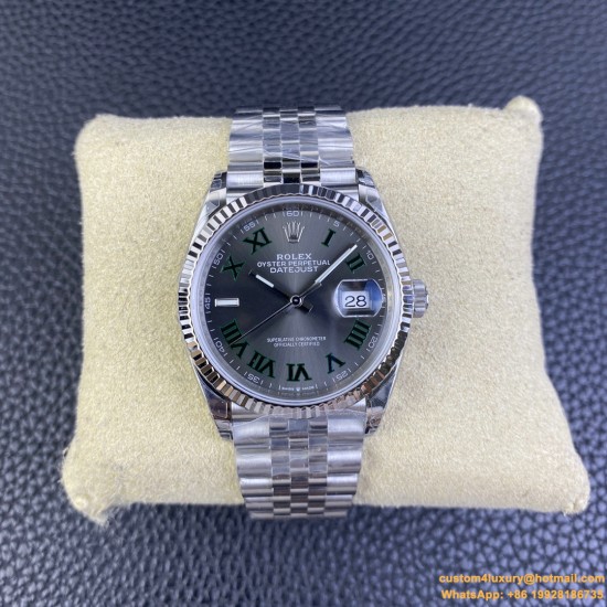 Datejust 126234 36mm Jub SS/SS Grey/Rmn VSF VS3235