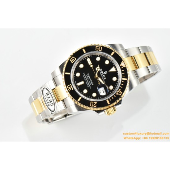 Submariner 116613LN 904L YG/SS Black Dial CLEAN DD3135