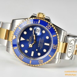 Submariner 116613LB Bluesy 40mm 904L YG/SS Blue Dial Clean DD3135