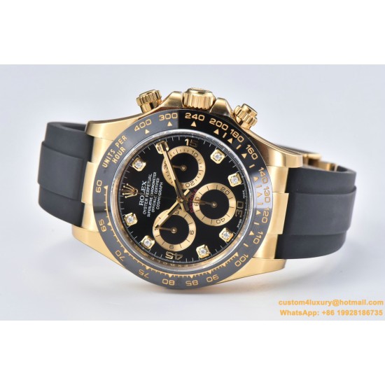 Daytona 116518 40MM YG/RU Black/Black Clean DD4130