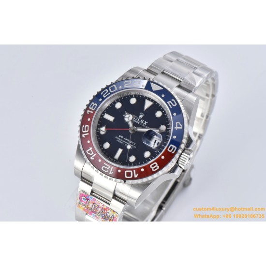GMT Master II 126710 Pepsi Oys 40mm SS/SS Black Clean V3 DD3285 Super Clone