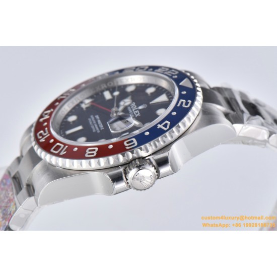 GMT Master II 126710 Pepsi Oys 40mm SS/SS Black Clean V3 DD3285 Super Clone