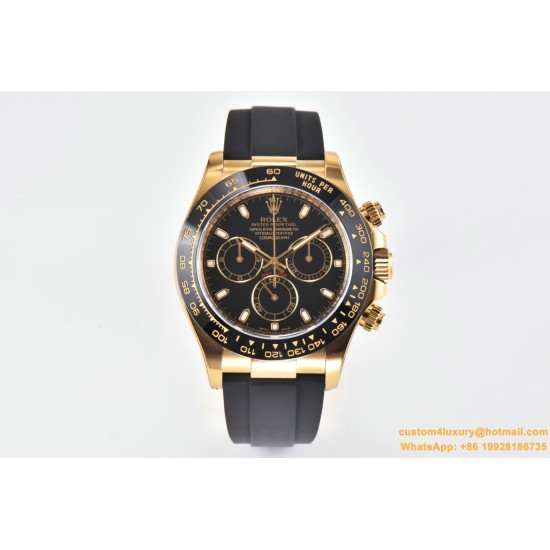 Daytona 116518 40MM YG/RU Black/Stk Clean DD4130