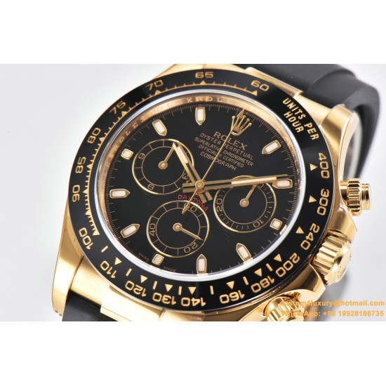 Daytona 116518 40MM YG/RU Black/Stk Clean DD4130