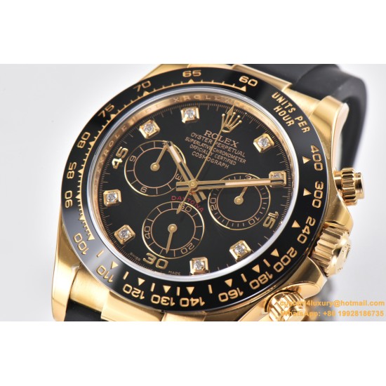 Daytona 116518 40MM YG/RU Black/Dia Clean DD4130