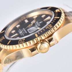 Submariner 116618LN 40mm YG/YG Black/Dot Clean VS3135
