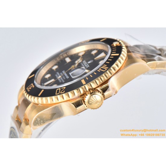 Submariner 116618LN 40mm YG/YG Black/Dot Clean VS3135