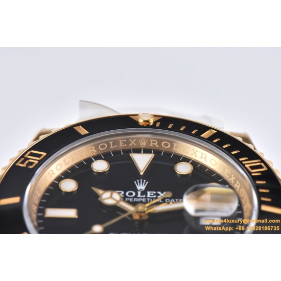 Submariner 116618LN 40mm YG/YG Black/Dot Clean VS3135
