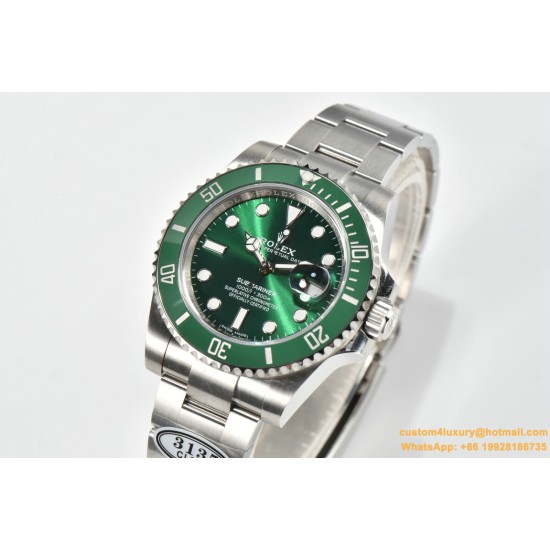 Submariner 116610LV Hulk 40mm SS/SS Green Dial Clean VS3135