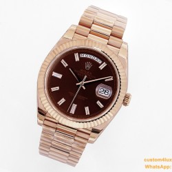 DayDate 228235 40mm Pres RG/RG Brown/Dia EWF(ARF) VR3255