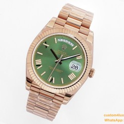 DayDate 228235 40mm RG/RG Green/Rmn EWF(KF) VR3255(Gain Weight)