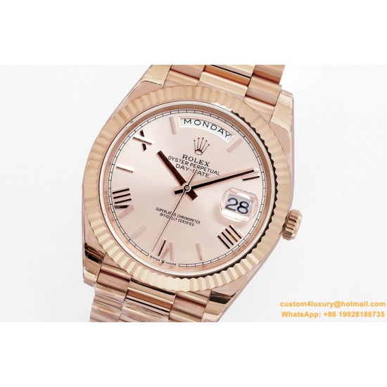 DayDate 228235 40mm RG/RG Rose Gold/Rmn EWF(JDF) V4 VR3255 (Gain Weight)