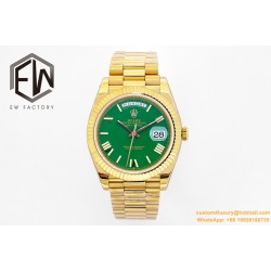 DayDate 40mm YG/YG Green/Rmn EWF A2836
