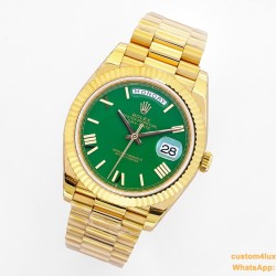 DayDate 40mm YG/YG Green/Rmn EWF A2836