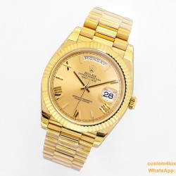 DayDate 40mm YG/YG Gold/Rmn EWF A2836