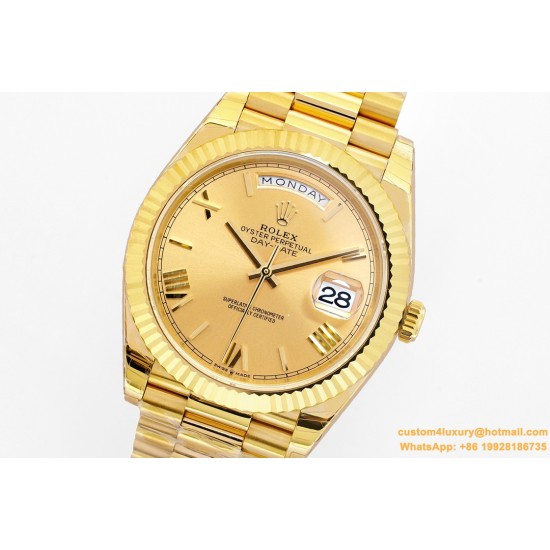 DayDate 40mm YG/YG Gold/Rmn EWF A2836