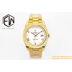 DayDate 40mm YG/YG White/Rmn EWF A2836