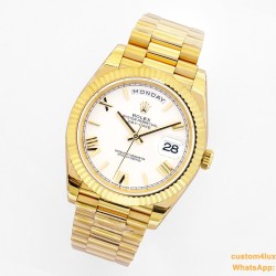 DayDate 40mm YG/YG White/Rmn EWF A2836