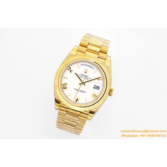 DayDate 40mm YG/YG White/Rmn EWF A2836