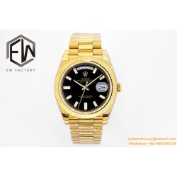 DayDate 40mm YG/YG Black/Dia EWF A2836