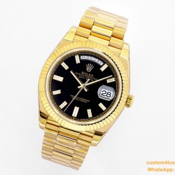 DayDate 40mm YG/YG Black/Dia EWF A2836