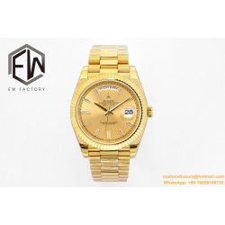 DayDate 40mm YG/YG Gold/Dia EWF A2836