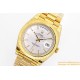 DayDate 40mm YG/YG Silver Textured Dial EWF A2836