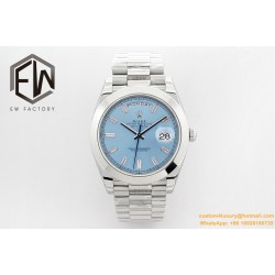 DayDate 40mm SS/SS Blue/Dia EWF A2836