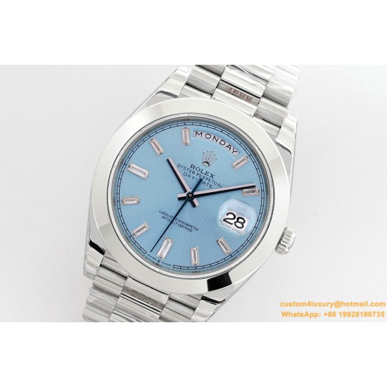 DayDate 40mm SS/SS Blue/Dia EWF A2836
