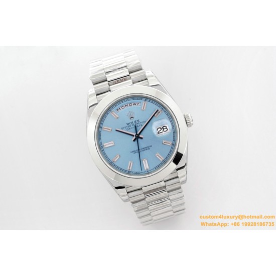DayDate 40mm SS/SS Blue/Dia EWF A2836