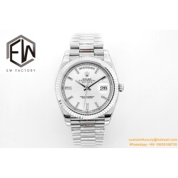DayDate 40mm SS/SS Silver/Stk EWF A2836