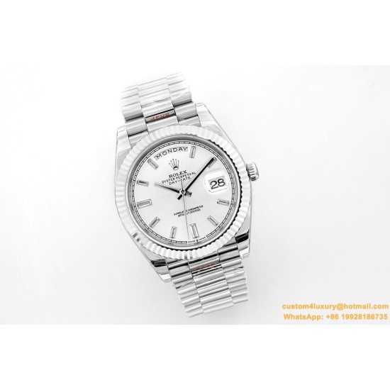 DayDate 40mm SS/SS Silver/Stk EWF A2836