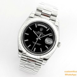 DayDate 40mm SS/SS Black/Stk EWF A2836