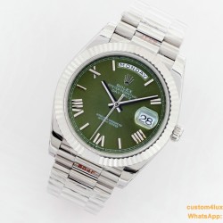 DayDate 40mm SS/SS Green/Rmn EWF A2836