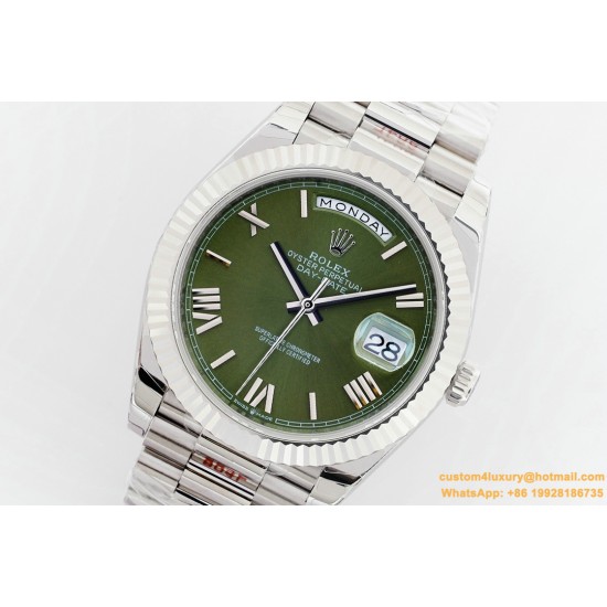 DayDate 40mm SS/SS Green/Rmn EWF A2836