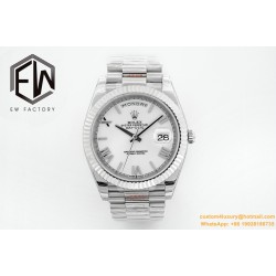 DayDate 40mm SS/SS White/Rmn EWF A2836