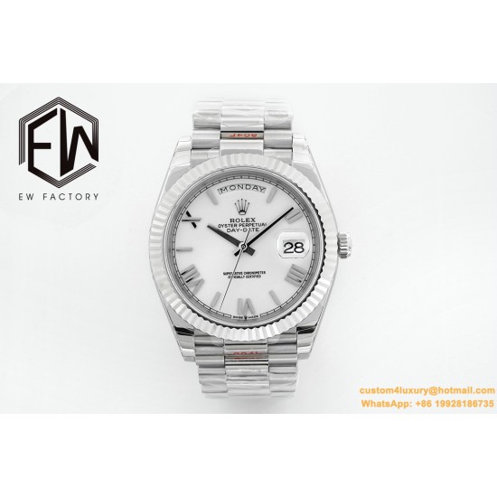DayDate 40mm SS/SS White/Rmn EWF A2836