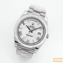 DayDate 40mm SS/SS White/Rmn EWF A2836