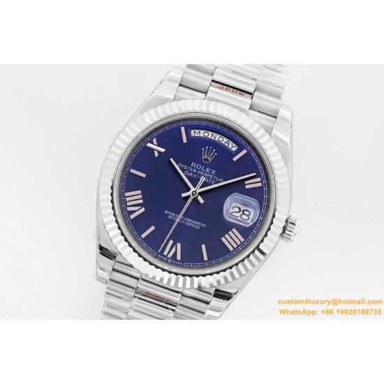 DayDate 40mm SS/SS Blue/Rmn EWF A2836