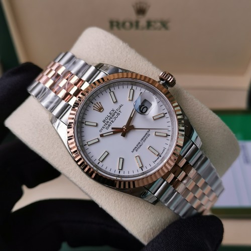 Datejust 126231 36mm Jub RG/SS White/Stk EWF(GDF) MY8215