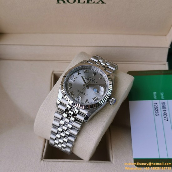 Datejust 126234 36mm Jub SS/SS Silver/Rmn EWF(GDF) SH3235