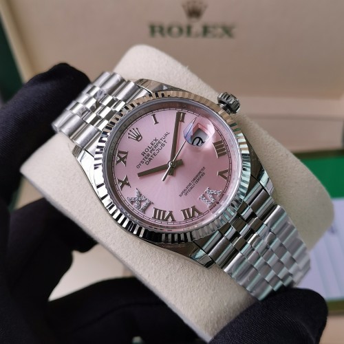 Datejust 126233 36mm Jub SS/SS Pink/Rmn EWF(GDF) SH3235