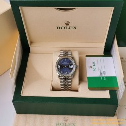 Datejust 126234 36mm Jub SS/SS Blue/Rmn EWF(GDF) SH3235