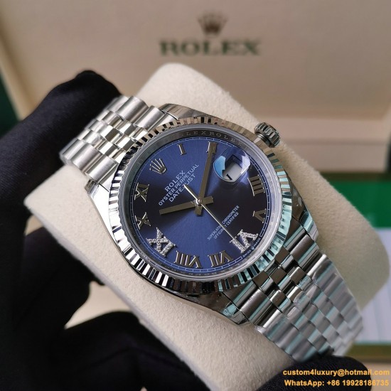 Datejust 126234 36mm Jub SS/SS Blue/Rmn EWF(GDF) SH3235