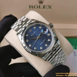 Datejust 126234 36mm Jub SS/SS Blue Textured EWF(GDF) SH3235