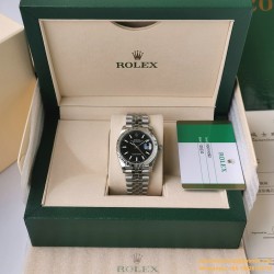 Datejust 126234 36mm Jub SS/SS Black/Stk EWF(VSF) VS3235
