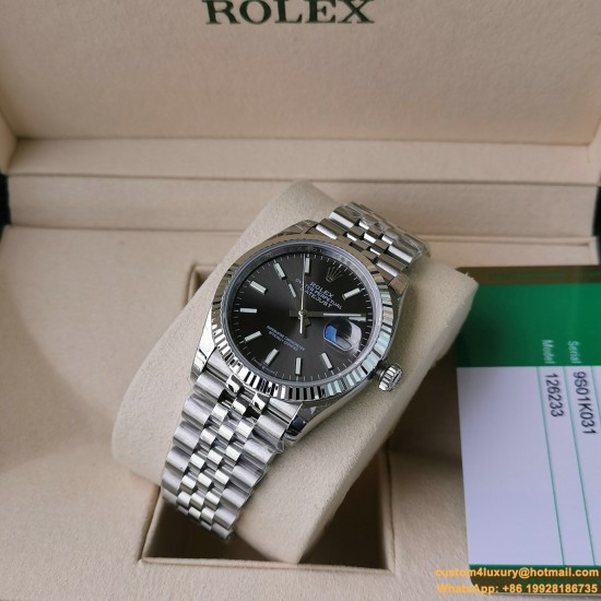 Datejust 126234 36mm Jub SS/SS Grey/Stk EWF(JQF) VR3235