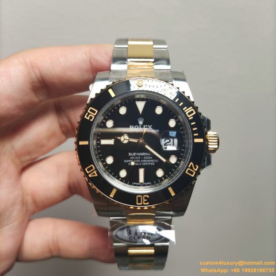 Submariner 116613LN 904L YG/SS Black Dial CLEAN DD3135