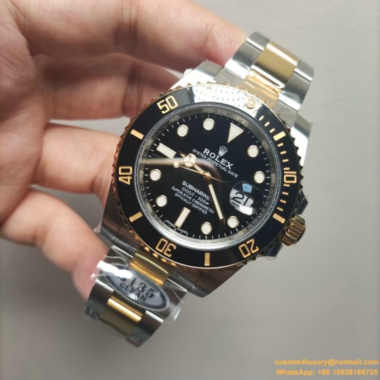 Submariner 116613LN 904L YG/SS Black Dial CLEAN DD3135